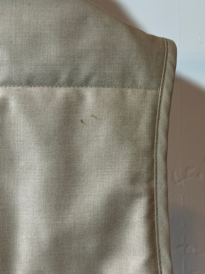 1970s "Sears" light beige insulated work vest