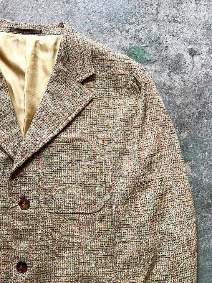 1970s ITALY made mixed-color tailored jacket