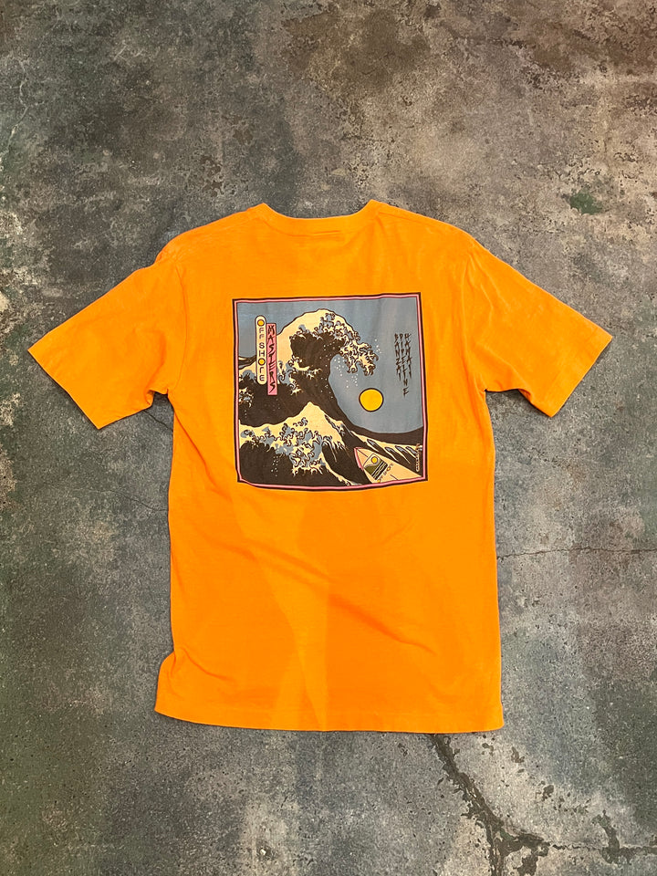 1990s "OFF SHORE" graphic pocket T-shirt