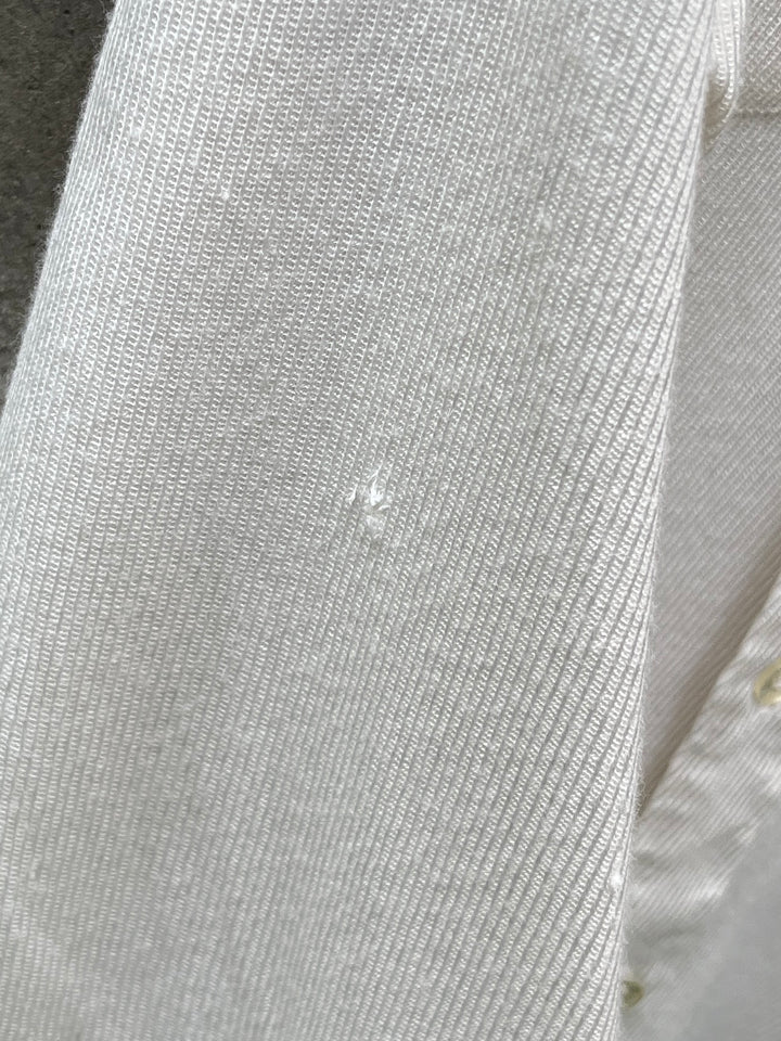 1960-70s "mach ll by Arrow" all white ribbed textured rayon shirt