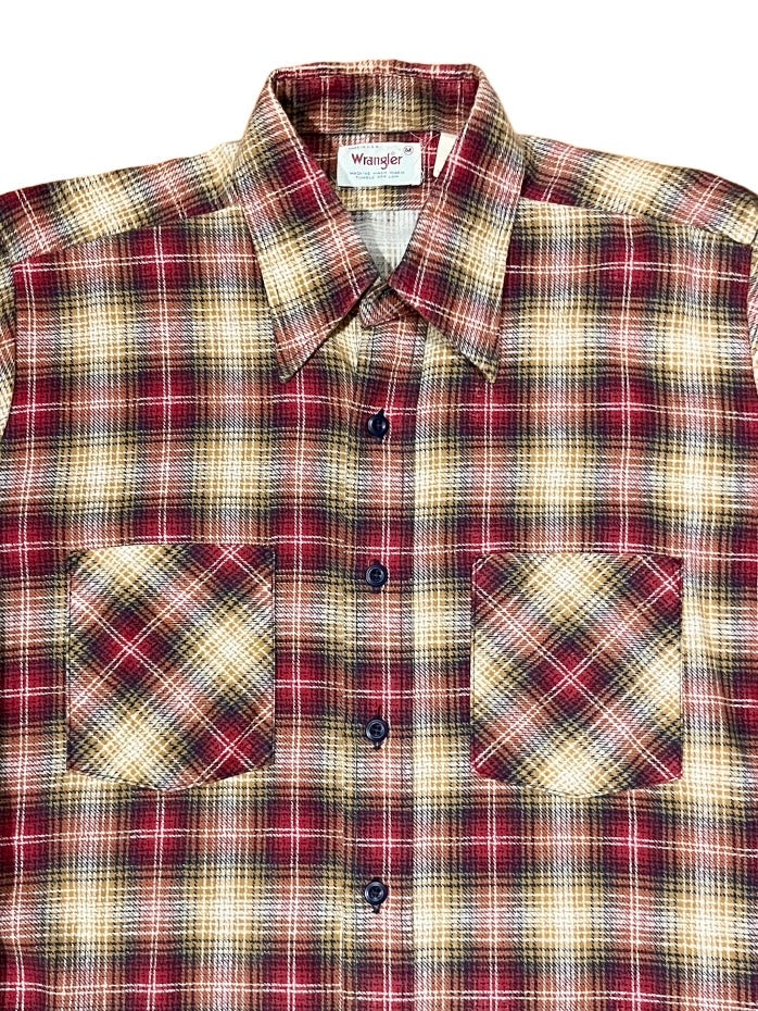 "Wrangler" ombre checkered shirt