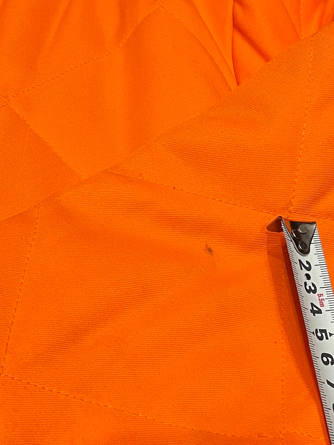 vivid orange quilting jacket