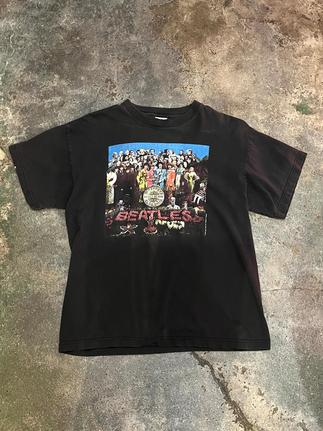 1990s USA made "Beatles" 
Sgt. Pepper's Lonely Hearts Club Band print T-shirt