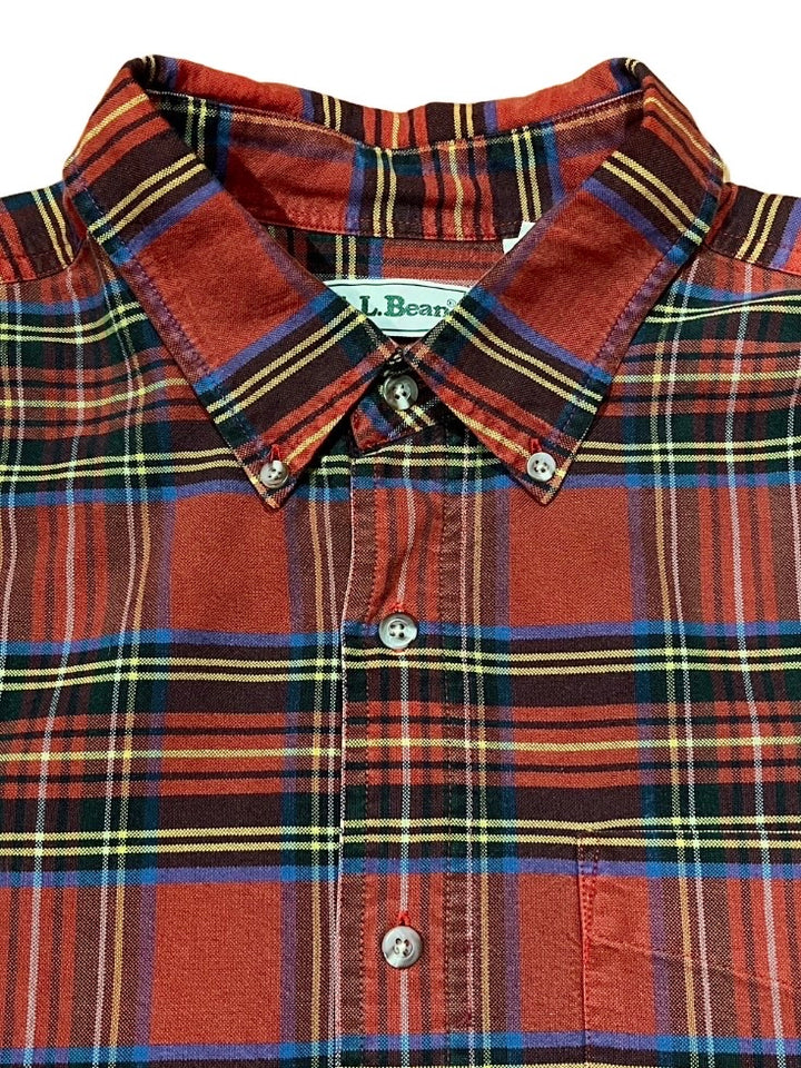 "L.L.Bean" tartan checked B.D shirt