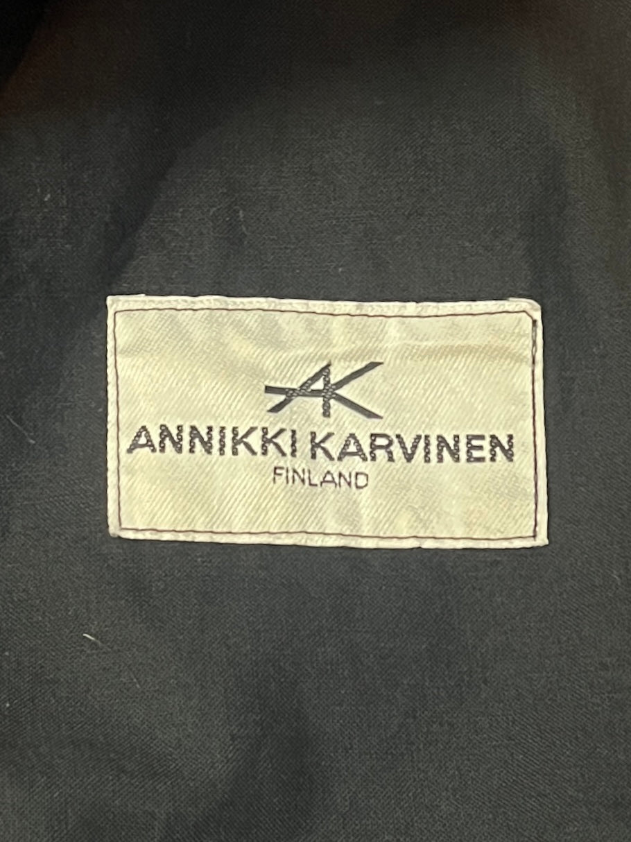 1980s FINLAND made decorative vertical stripes 
blanket cloth jacket