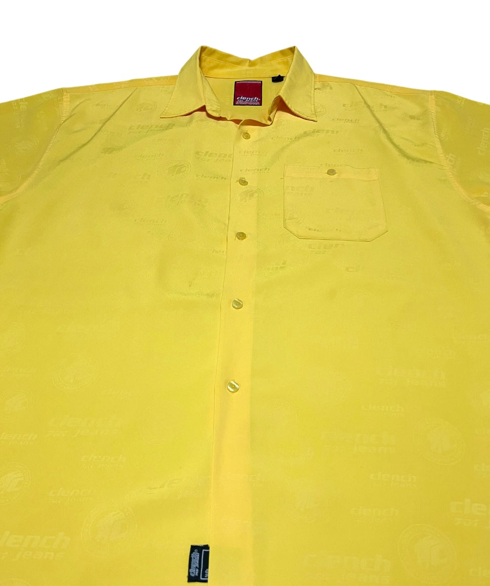 logo pattern yellow big shirt