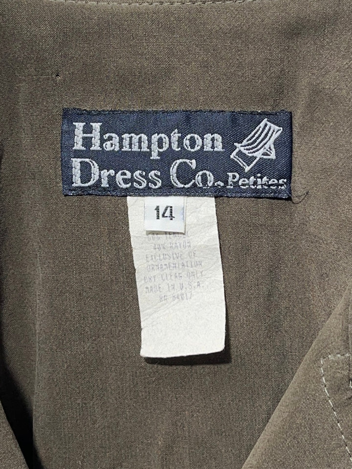1980-90s USA made short length open collar shirt