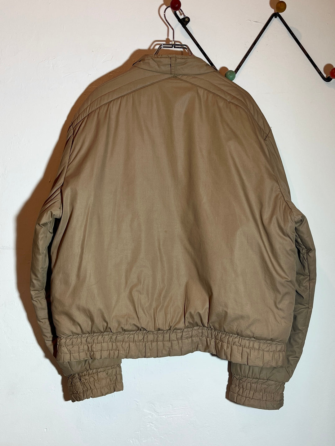1980s shoulder quilting design padded blouson