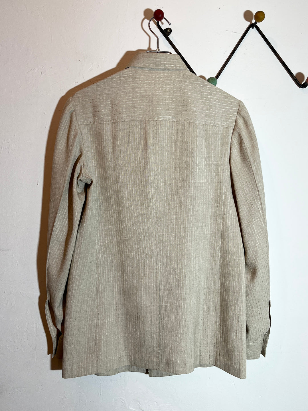 1970s light beige shiny shirt