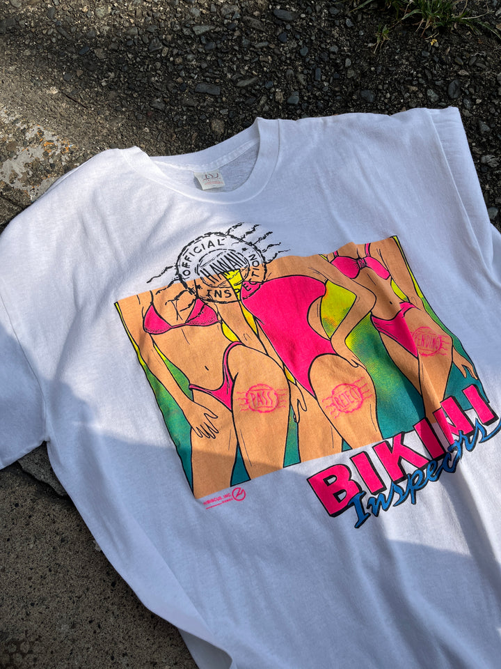 1980-90s BIKINI Inspectors graphic T-shirt