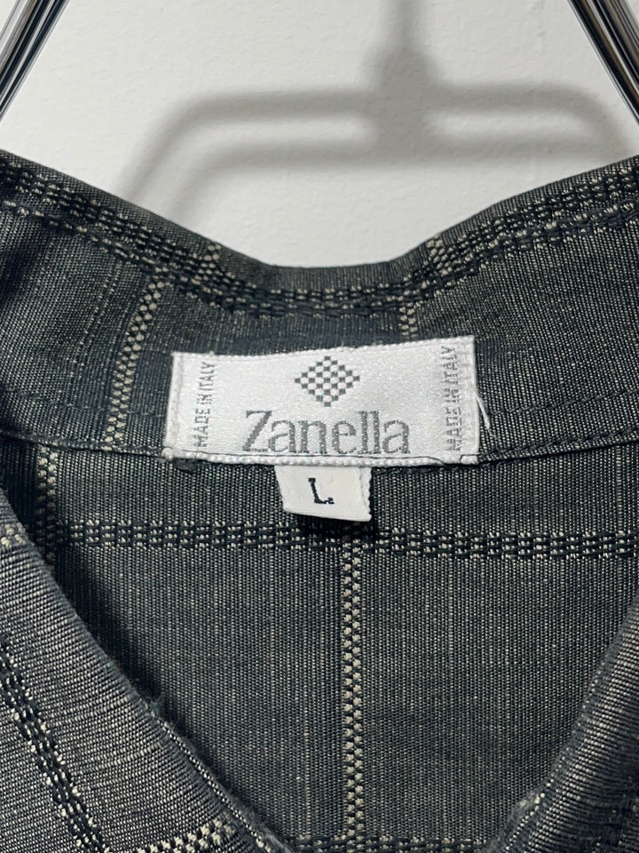 1990-00s ITALY made "Zanella" checkered s/s shirt