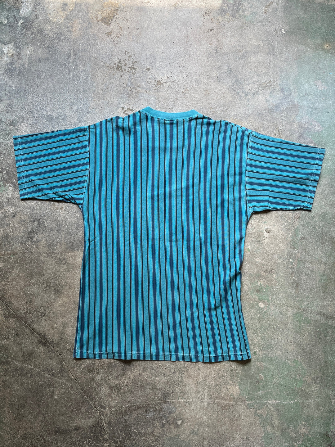 1990s USA made vertical stripe T-shirt