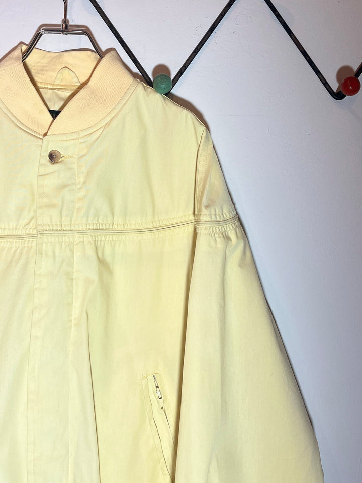 1990-00s pale yellow cup shoulder jacket