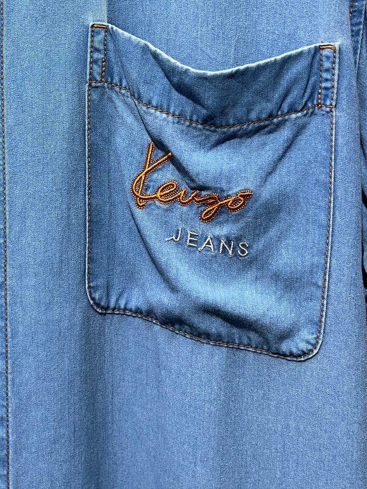 1980-90s "KENZO JEANS" chambray style s/s shirt