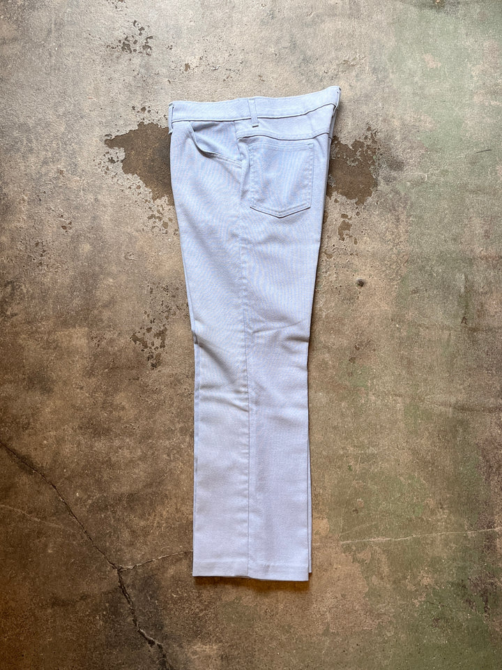 1970s ice blue straight-leg pants