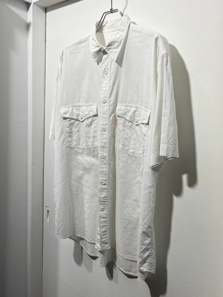 1990s "Budweiser" embroidery s/s shirt