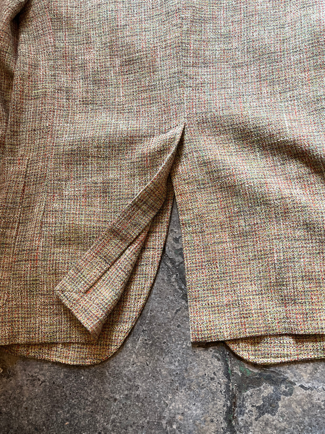 1970s ITALY made mixed-color tailored jacket