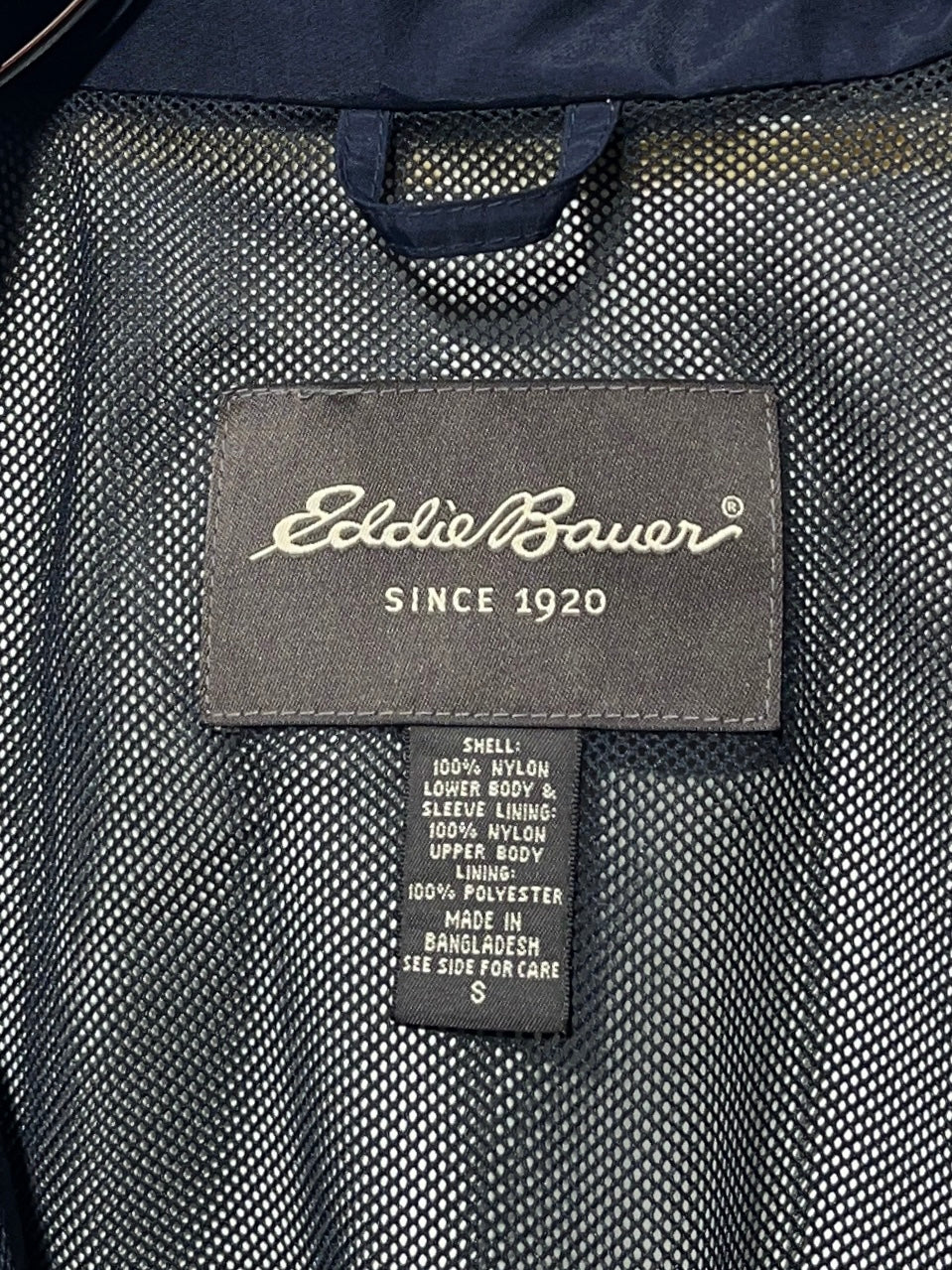 "Eddie Bauer" navy mountain parka
