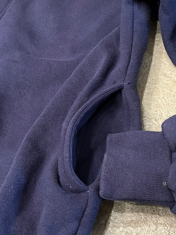 1980-90s USA made "L.L Bean × RUSSELL ATHLETIC" navy sweat cardigan