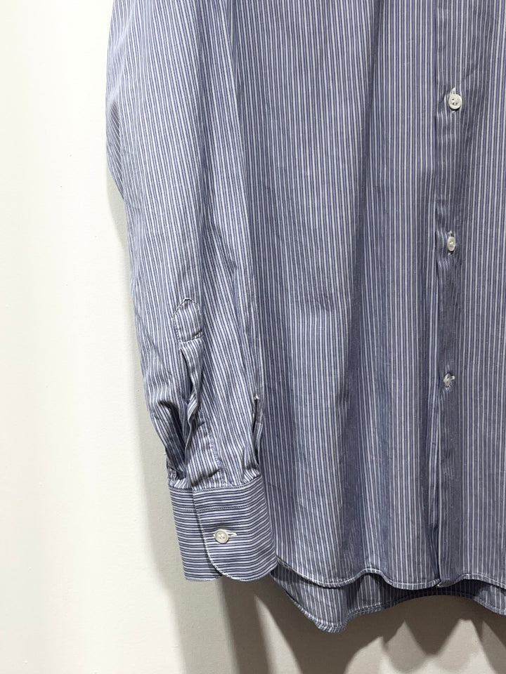 1980-90s ITALY made "GIORGIO ARMANI" pin stripe dress shirt