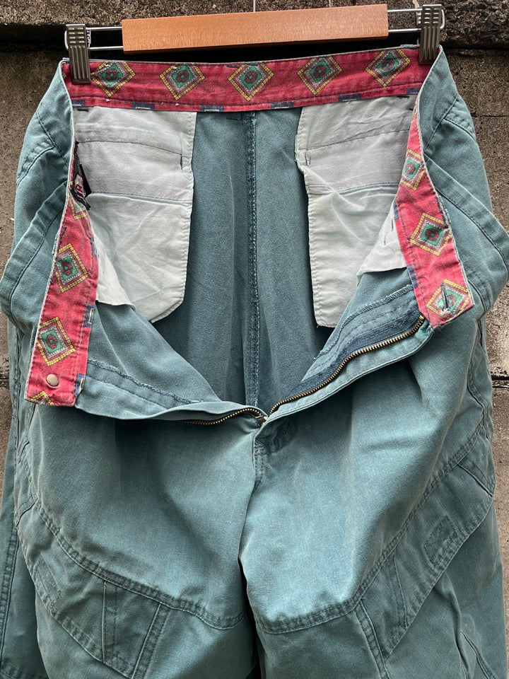 1980s "Bugle Boy" pleated cargo pants