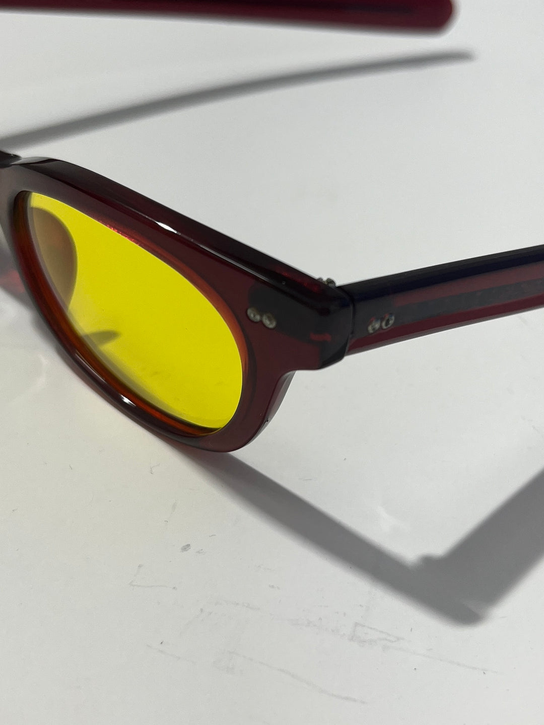1990s dead stock sunglasses red × yellow