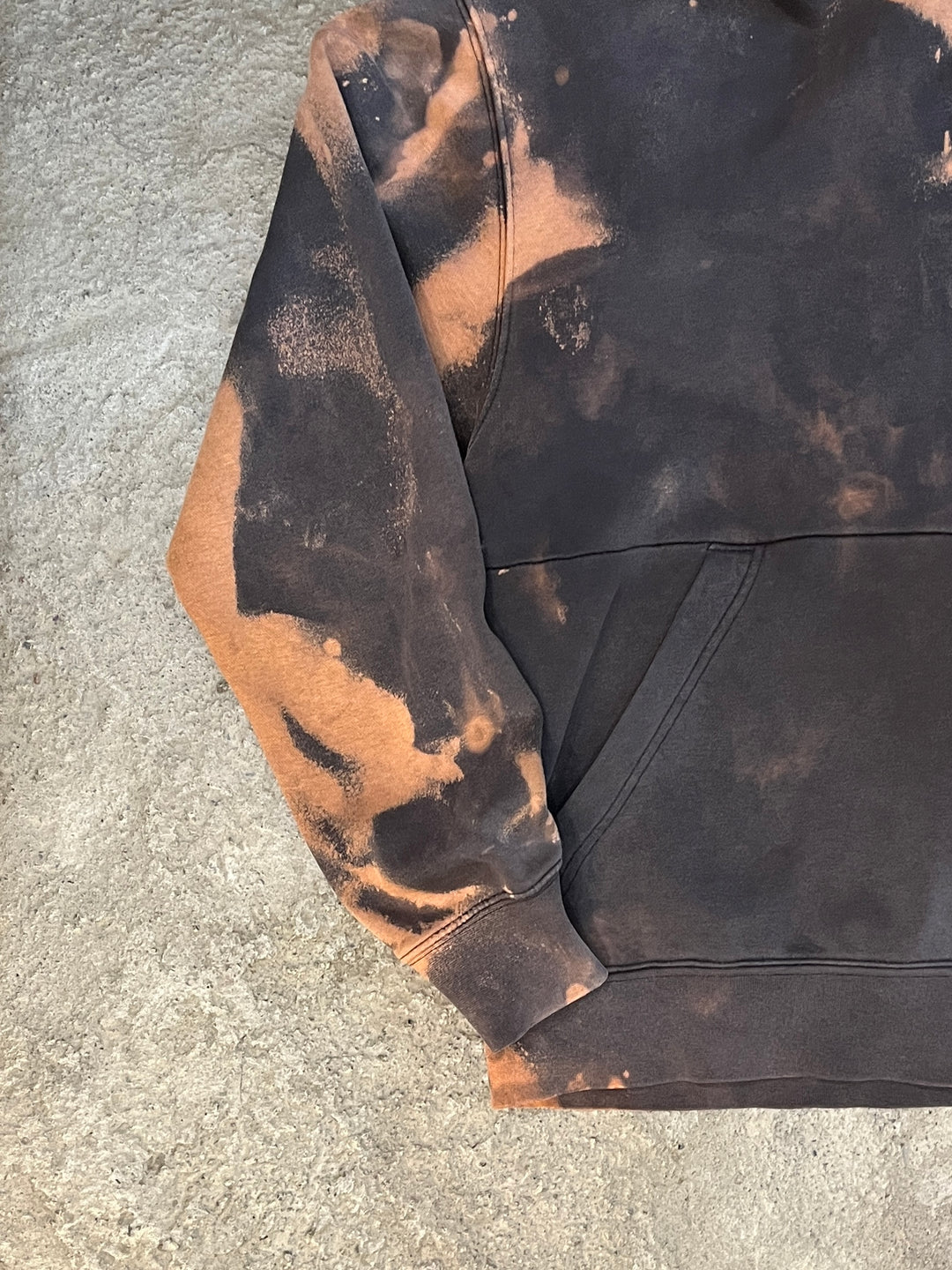 "Jordan" bleach dyed sweat hoodie