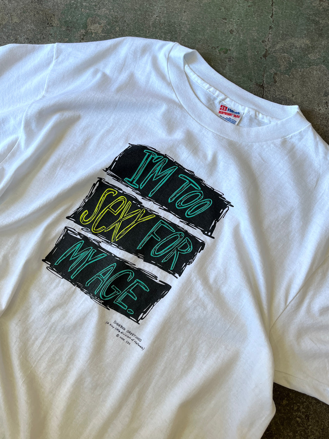 1990s USA made "SHOEBOX GREETING" graphic T-shirt