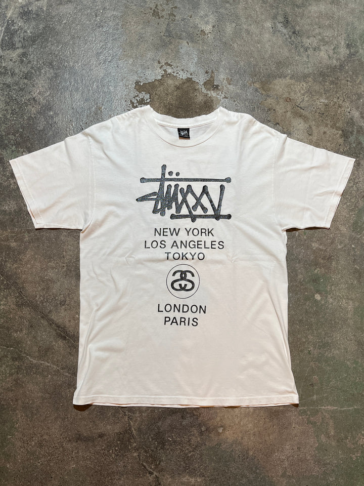 2000s "Stussy" 25th anniversary  T-shirt