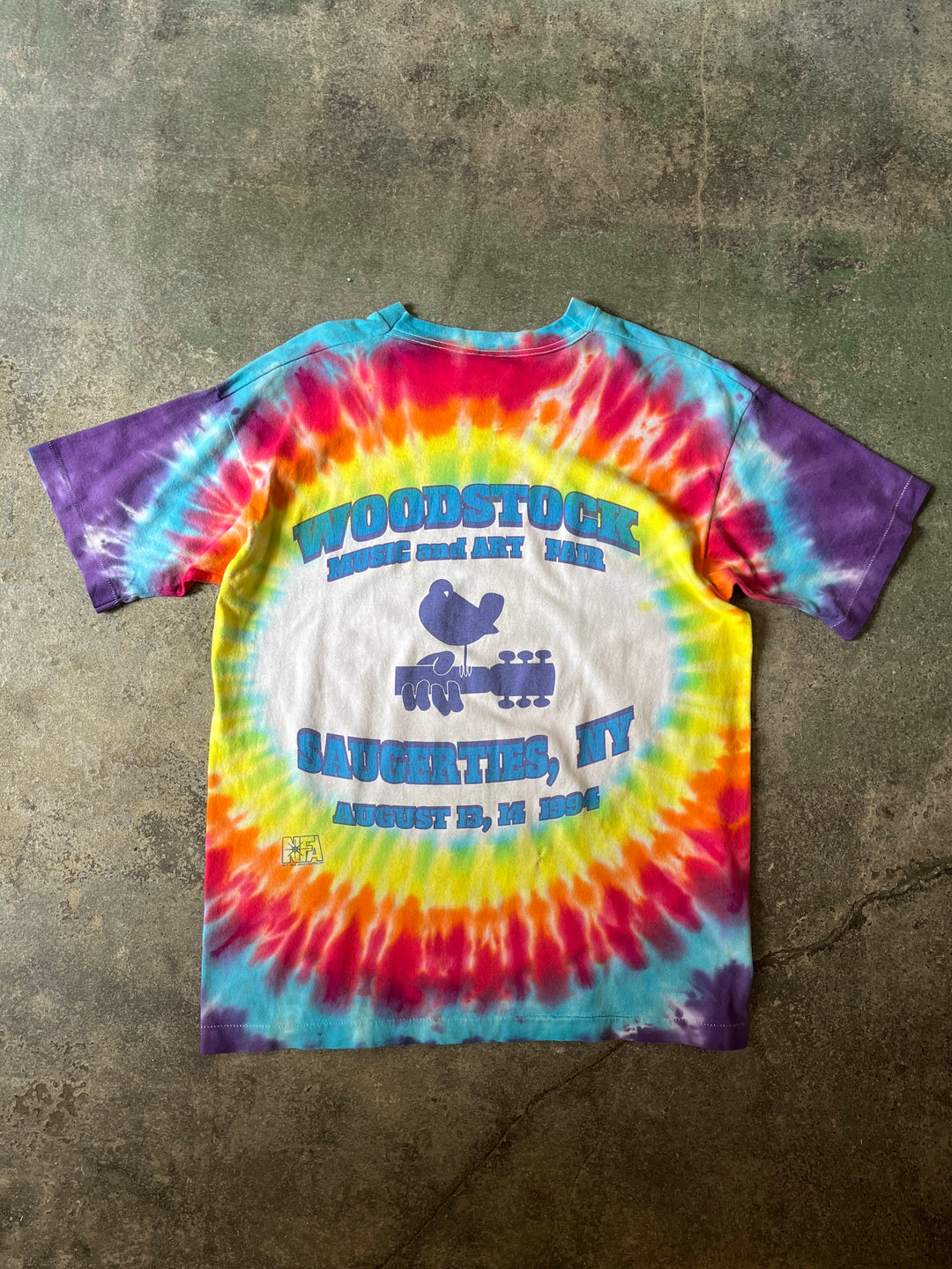 1990s WOODSTOCK NY'94 tie-dye T-shirt