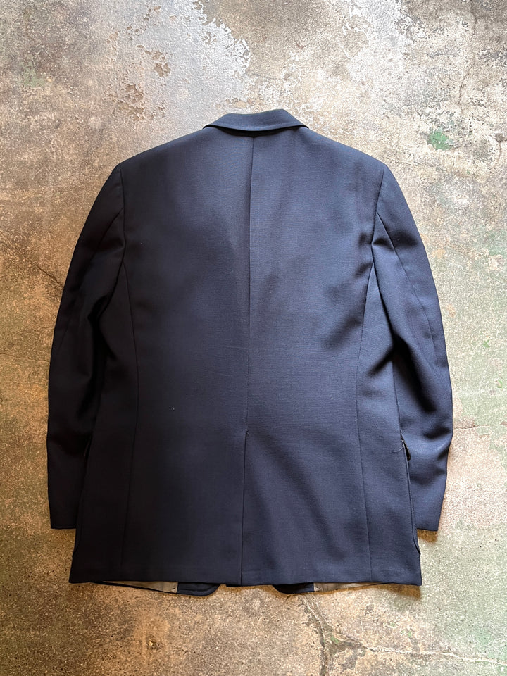 1960-70s navy blazer jacket
