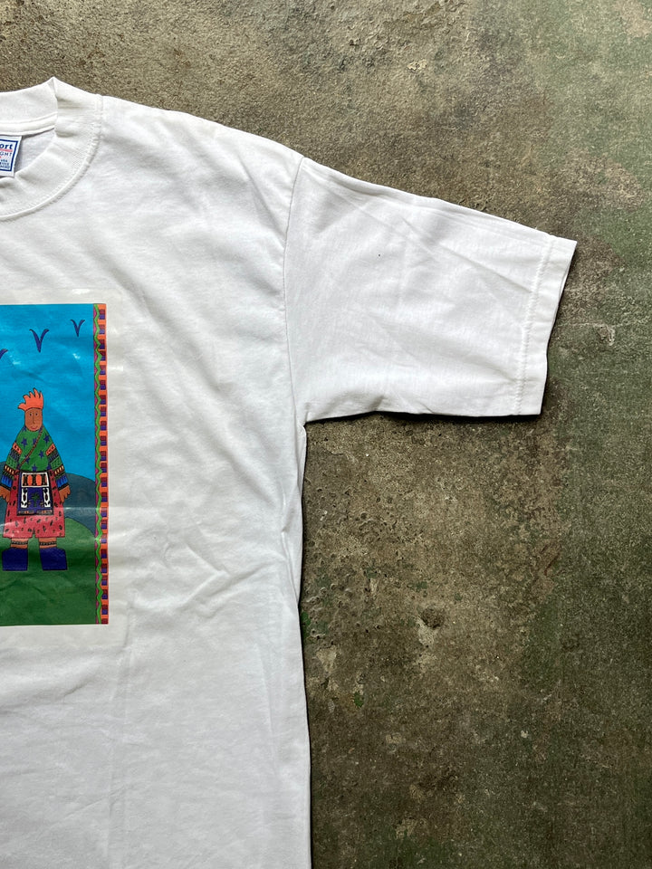 1990s native ameican heat transfer graphic T-shirt
