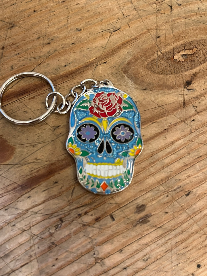 Dia de los Muertos Calavera keychain