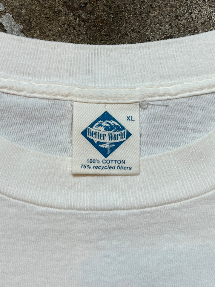1990s USA made ethical business graphic T-shirt