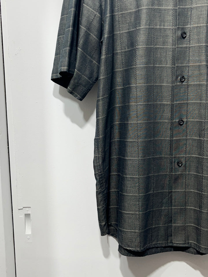 1990-00s ITALY made "Zanella" checkered s/s shirt