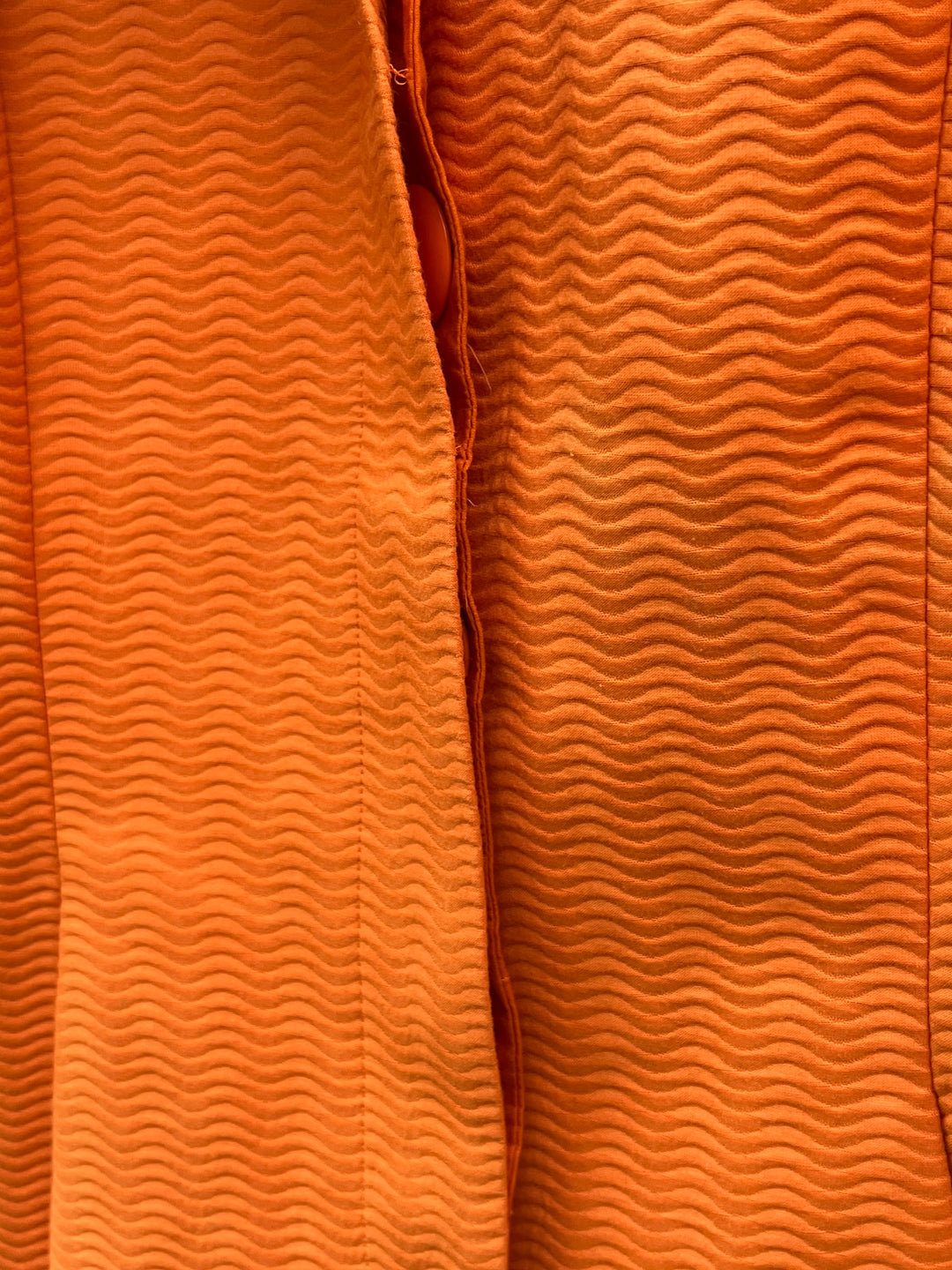 1980-90s "Christian Dior" vivid orange peplum design s/s jacket