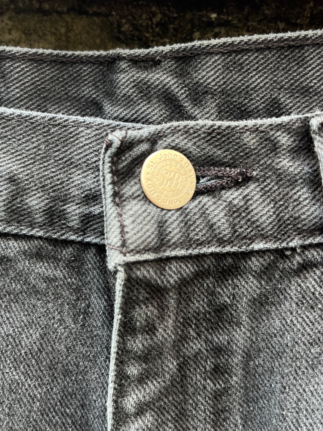 1990-00s "ST. JOHN'S BAY" black denim pants