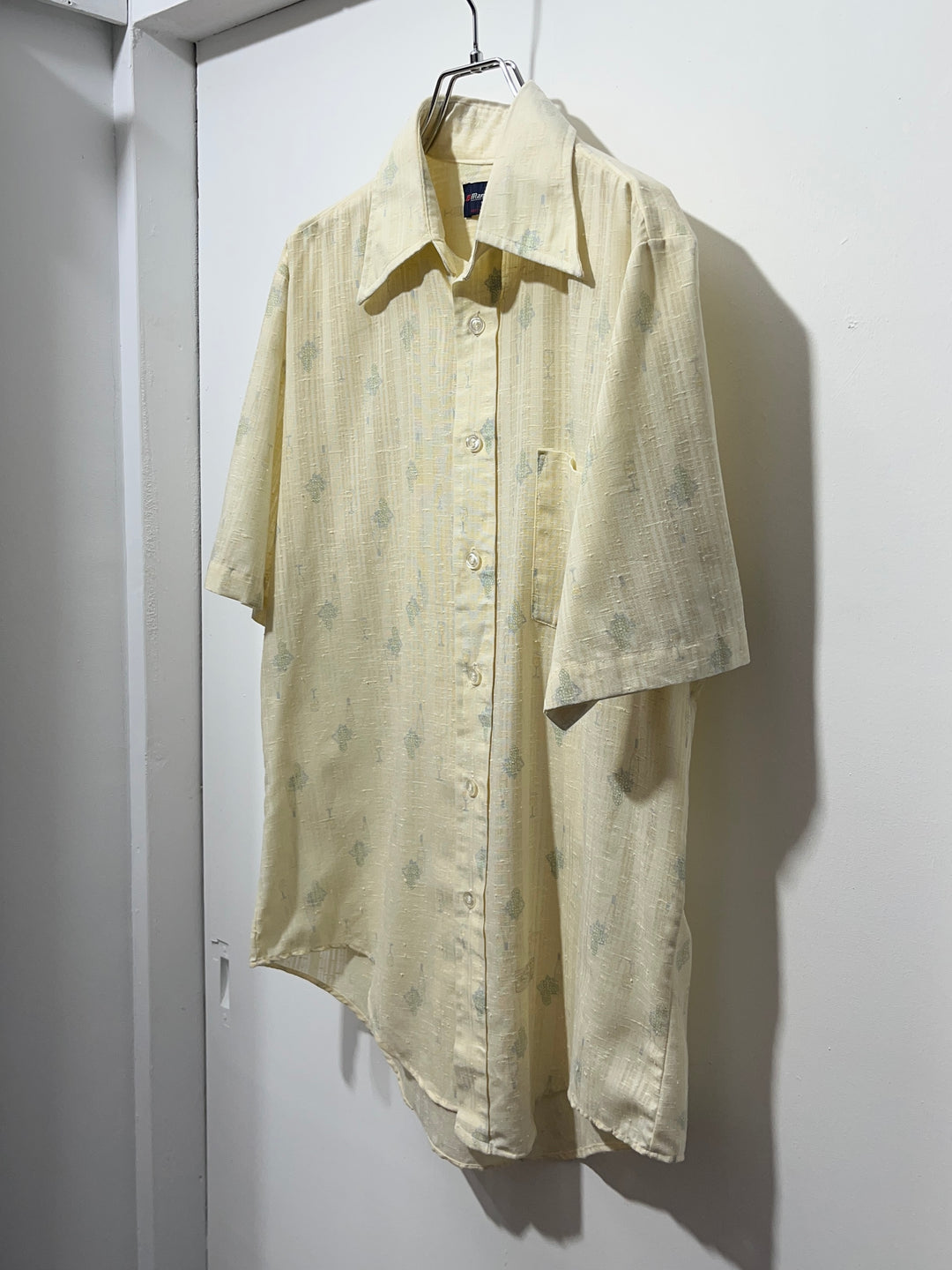 1970s USA made "Manhattan" winery pattern s/s shirt