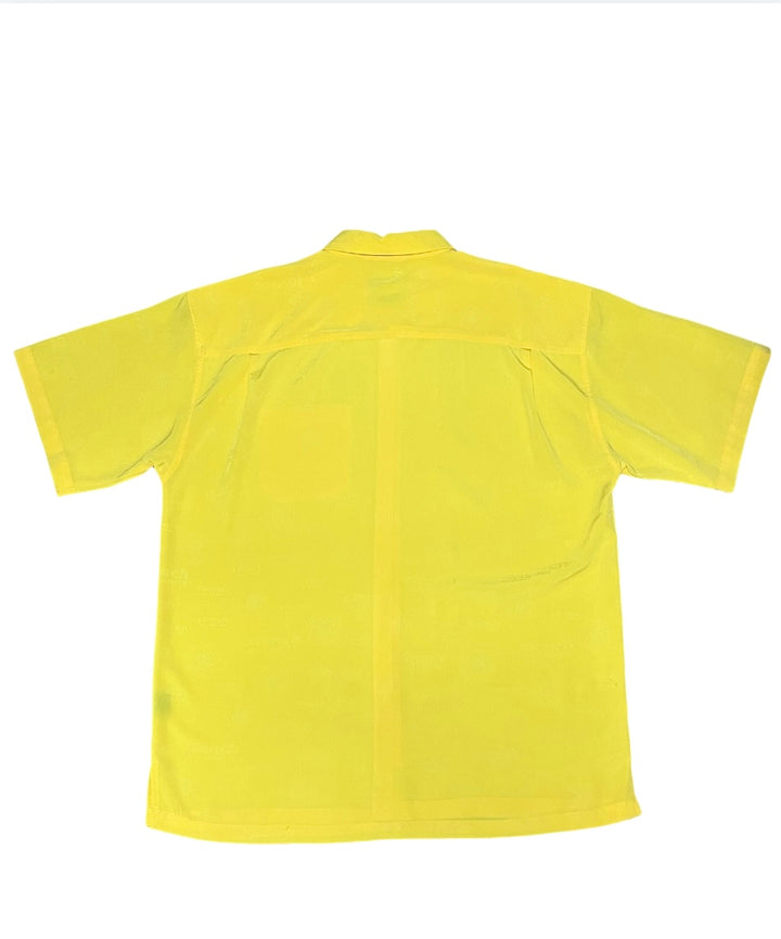 logo pattern yellow big shirt