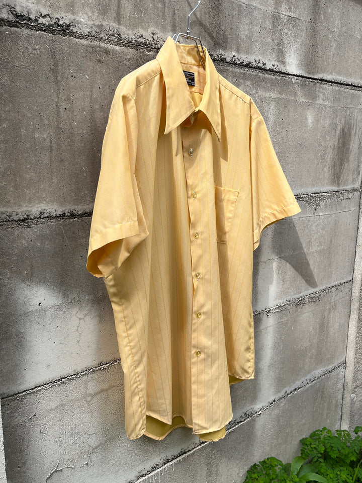 1970s "TOWN CRAFT" penn prest herringbone s/s shirt