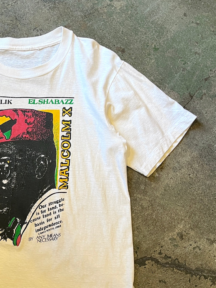 1990s "MALCOLM X" graphic T-shirt
