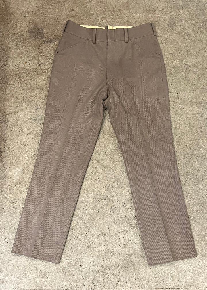 1970s herringbone beige slacks