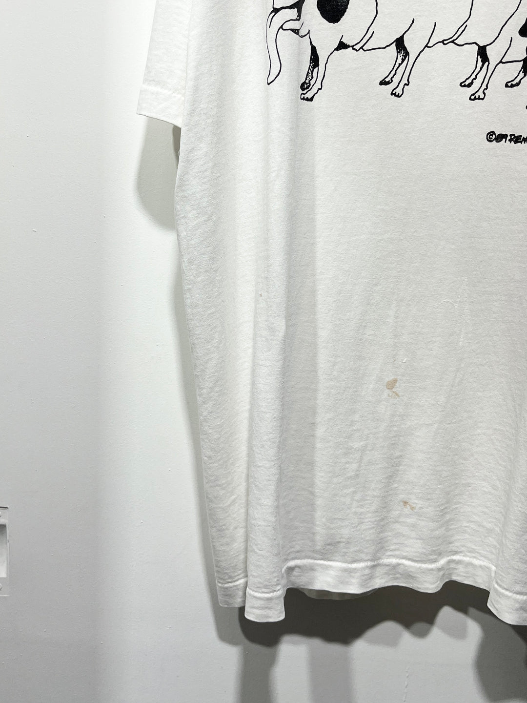 1980s USA made "DOG EAT DOG" graphic art T-shirt