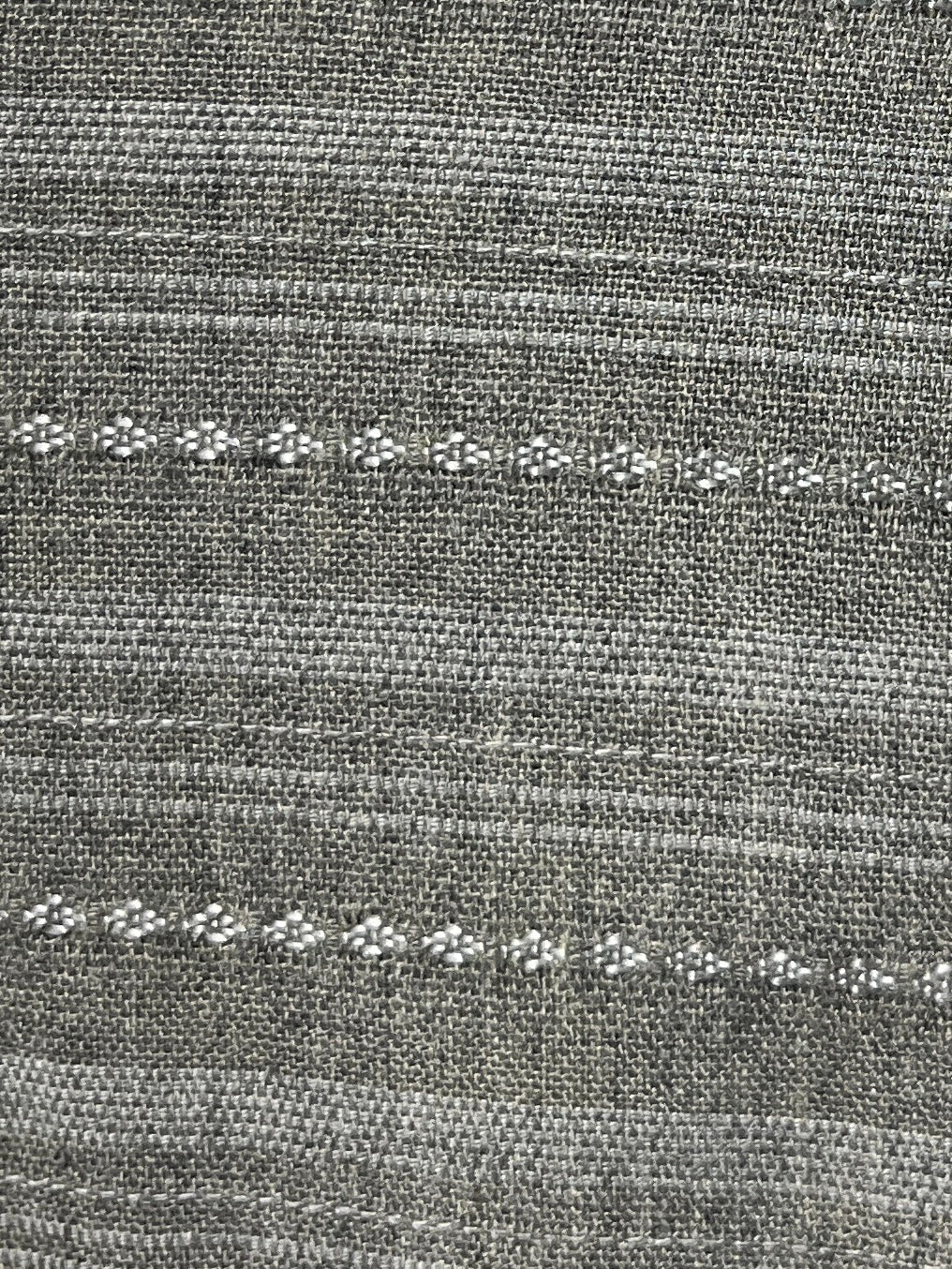 1990-00s gray stripe s/s shirt