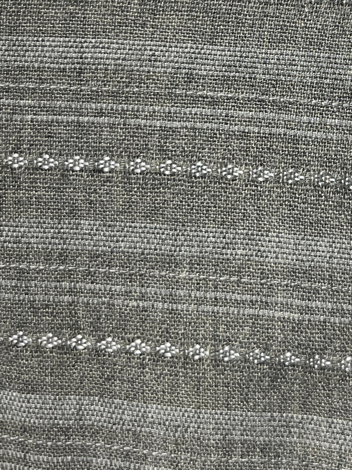 1990-00s gray stripe s/s shirt