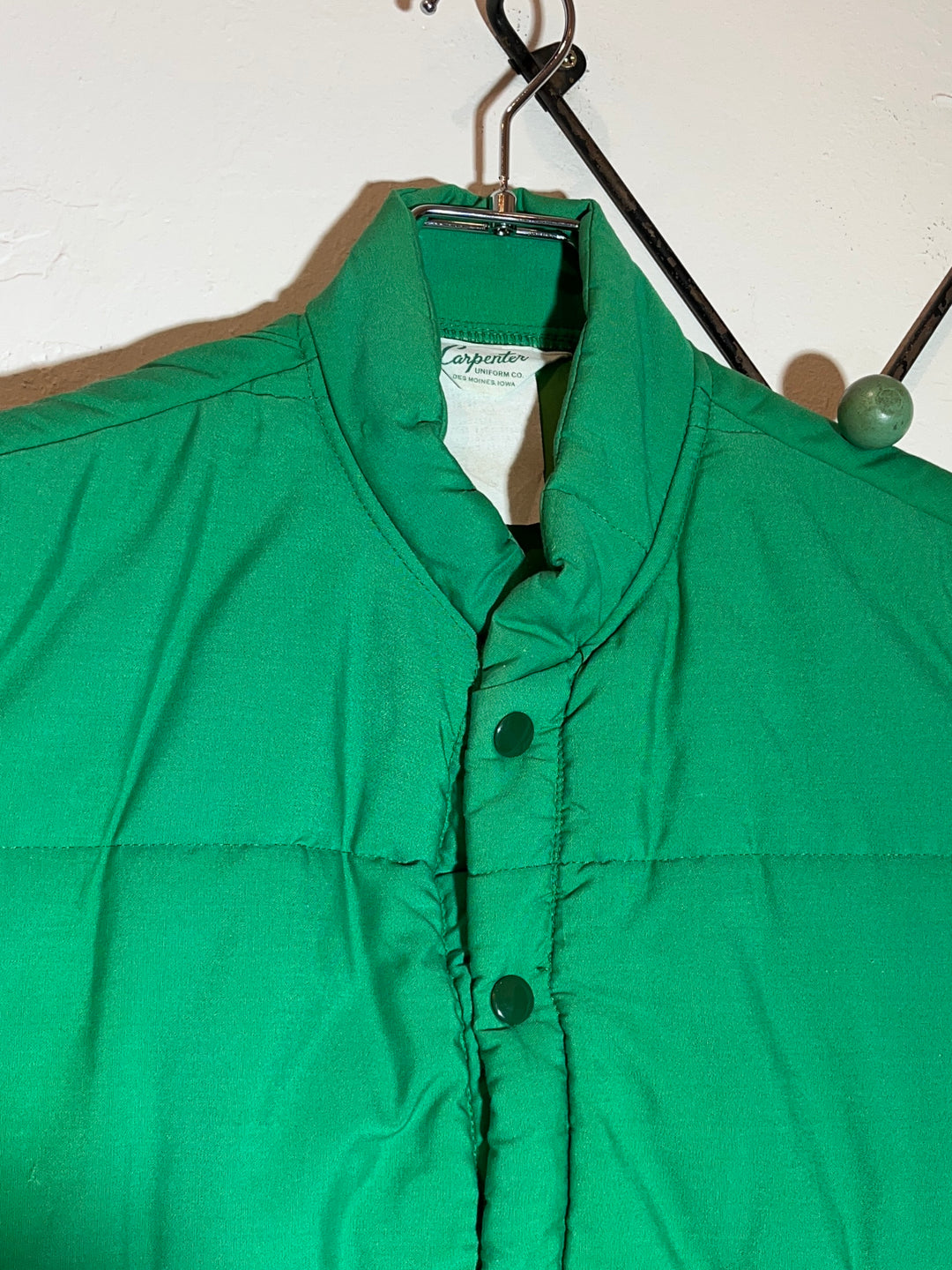 1970-80s vivid green vest