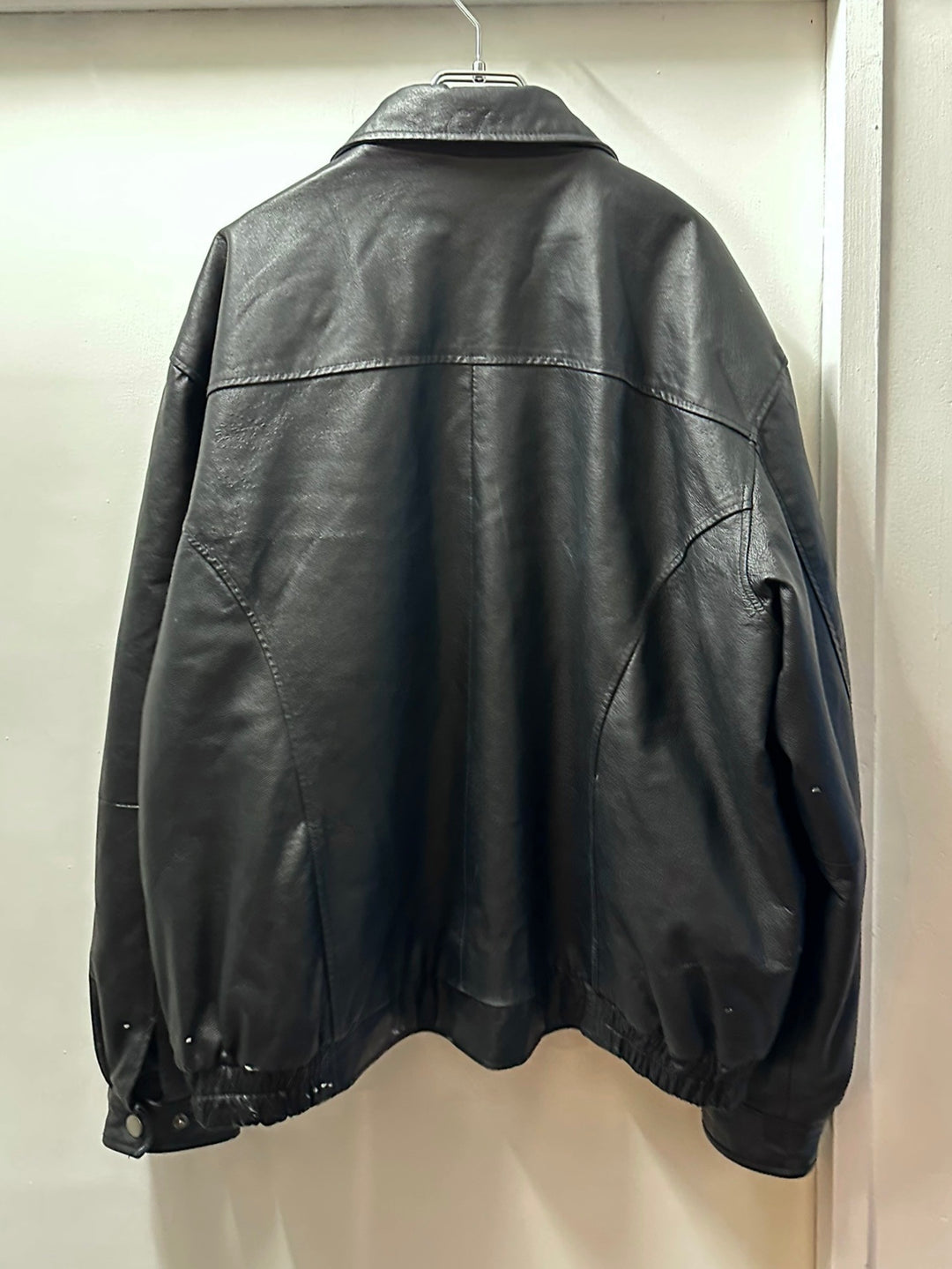 1990s "SHAVER LAKE" black leather blouson