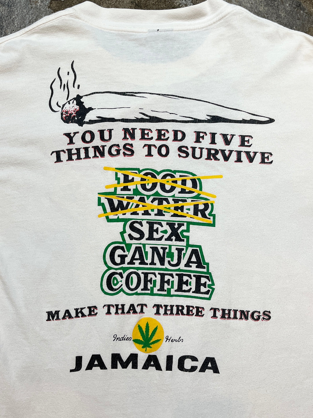 1990s Jamaica joke graphic T-shirt