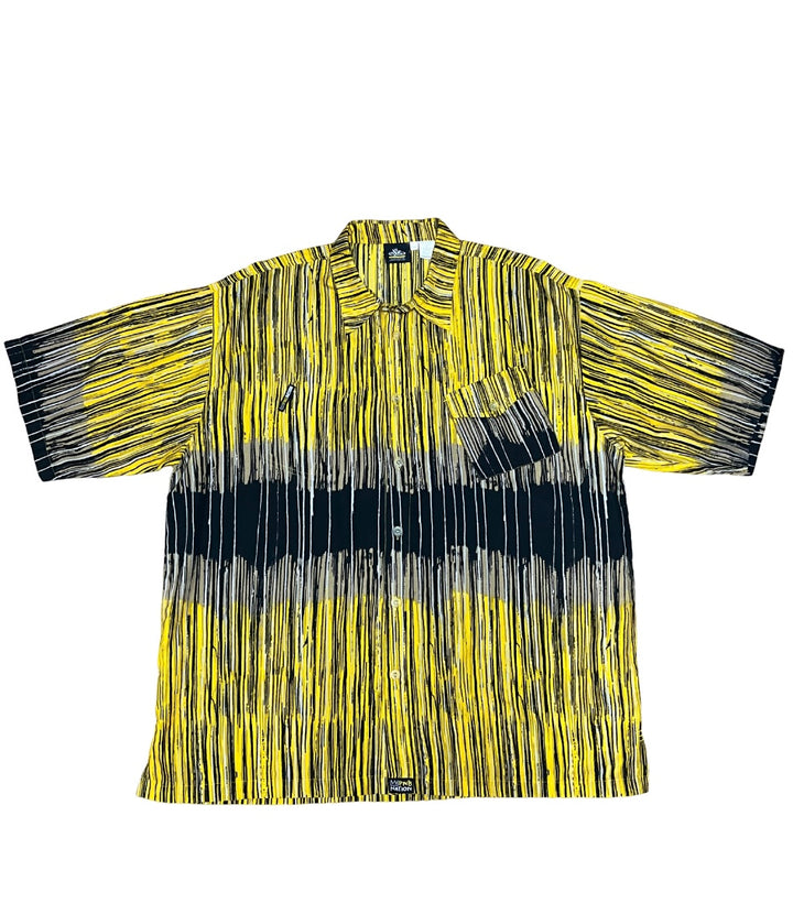 "PNB NATION" abstract pattern big shirt