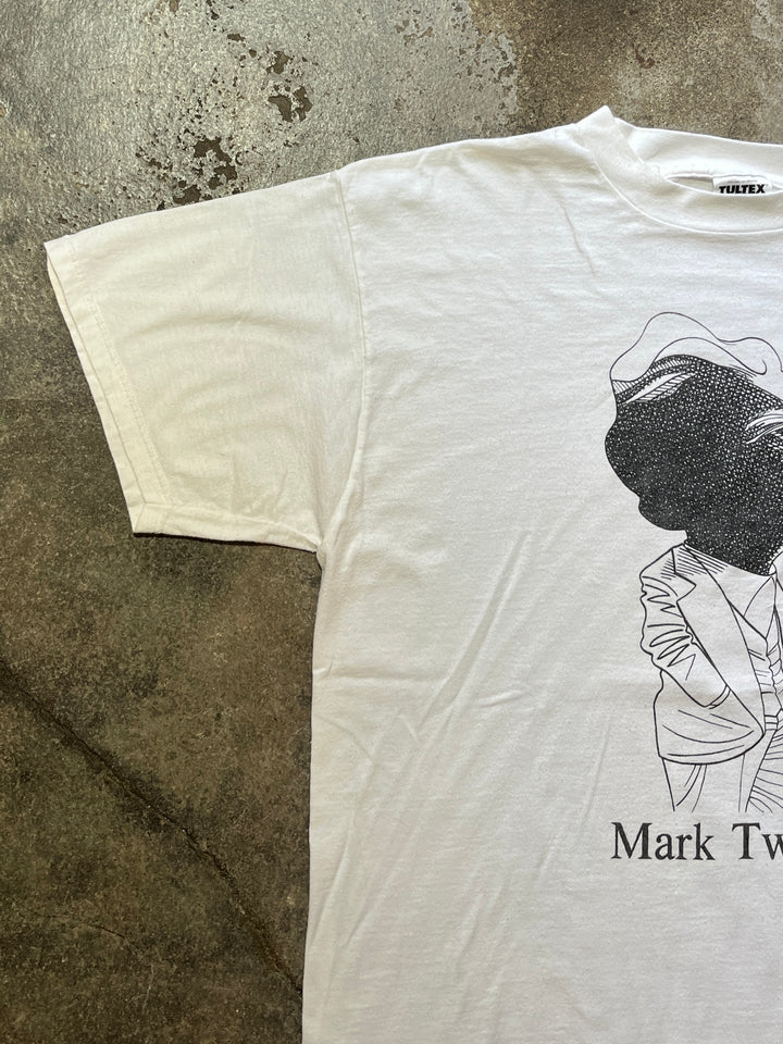 1990s Largely Literary Mark Twain art print T-shirt